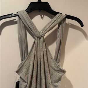 Elegant Gray Sleeveless Dress